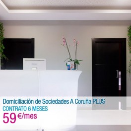 Domiciliación de Sociedades A Coruña PLUS (CONTRATO 6 MESES)